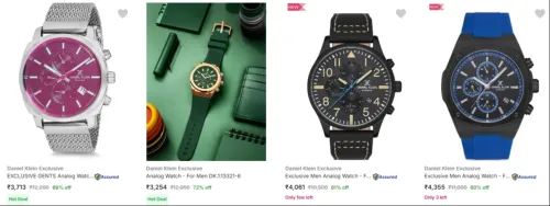 Image of Daniel Klein Exclusive Wrist Watches upto 72% Discount