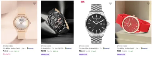Image of Daniel Klein Men's Wrist Watches upto 80% Discount
