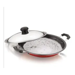 DARAZ Nonstick Appachatti/Appachetty with Stainless Steel Lid