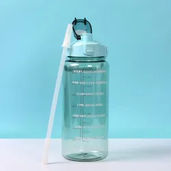 Darkpyro 2L Transparent Motivational Water Bottle