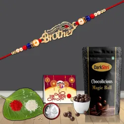 Darkshri Rakhi+Brother+Chocolate+Gretingcard+Rolichawal+Gift+RakhiforBrother+RakhiCombo++RakhiSet+RakhiwithChocolate