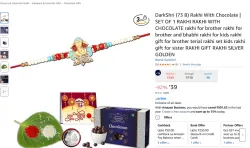 DarkShri Rakhi with Chocolate Gift Set