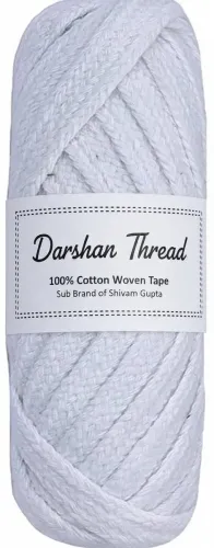 Image of Darshan Hosiery White Thread (1.32 m Pack of1)