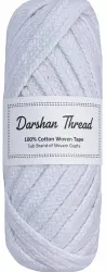 Darshan Hosiery White Thread (1.32 m Pack of1)