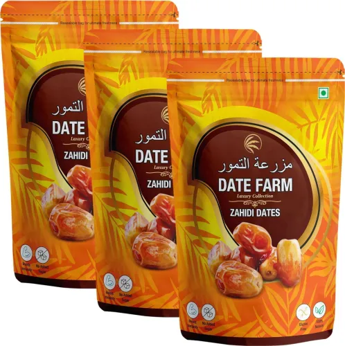 Image of Date Farm Zahidi Luxury & 100% Natural Khajur (3 x 500 g)