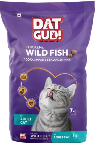 Image of DatGud Adult Dry Cat Food, Chicken & Wild Fish 7 kg 