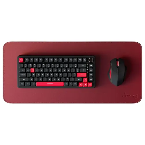 Image of daWg KeyMat L1, Premium Vegan Leather Desk Mat, Anti-Slip, Anti-Skid, Dual-Sided Mat, Water Resistant, Strong Stitching,