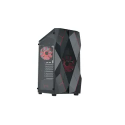 daWg V Series 240 Mid-Tower Gaming Cabinet/Case, Pre-Installed 2 Multicolor Fans, Support AIO Upto 360mm, ATX, mATX, Mi