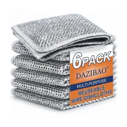 DAZIBAO® Non-Scratch Dish Wash Cloth (Pack of 6)