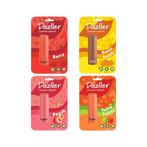Image of Dazller Luscious Lipbalm, 4G, Bonanza Pack of 4