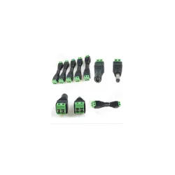 DC Power Jack Adapter (Male/Female) - 10 Pairs