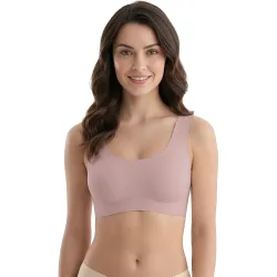 DClub Comfort Revolution Seamless Bra Easy lite Full-Coverage Wireless Everyday Bra with CloudSoft Comfort with Removable Pad.