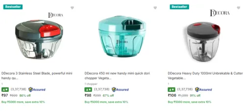 Image of Ddecora Choppers & Slicers Starting At ₹97 