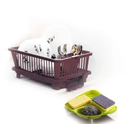DDecora 3 in 1 Kitchen Sink Organizer Dish Rack
