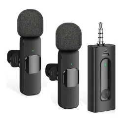 DDLC K-35 Wireless Collar Mic Dual - 3.5mm Aux Jack Lavalier Microphone (2 Mics, 1 Receiver) for DSLR Cameras | YouTube 