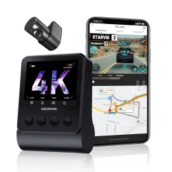 DDPAI True 4K UHD Dual Dash Cam for Car Front and Rear | 8MP Front + 3MP Rear, STARVIS IMX415 Sensor, Built-in GPS, ADAS