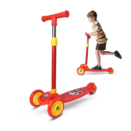 Image of De Jure Fitness Scooter with Adjustable Height | Foldable Scooter | Skate Scooter for Kids with PVC Wheel | Max User Wei