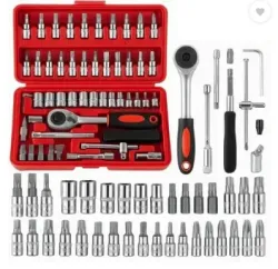 DEAGAN Sockets Extension Bars Mechanic Tool Kits (Pack of 46)