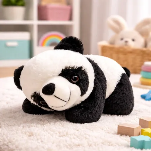 Image of DearJoy Small Sleeping Panda Soft Toy Plush Figure