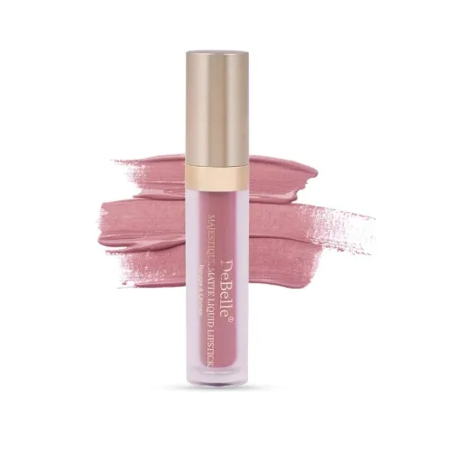 Image of DeBelle Majestique Matte Liquid Lipstick Luscious Louise (Suede Pink)