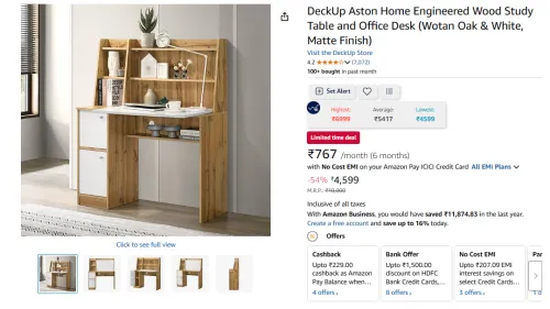 Image of DeckUp Aston Study Table