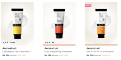 Deconstruct Face Sunscreen @ Flat 50% Discount