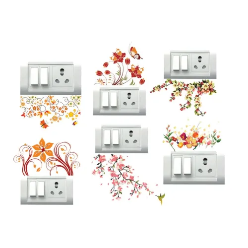 Image of Decor Kraft 3D Flower Switch Board Sticker