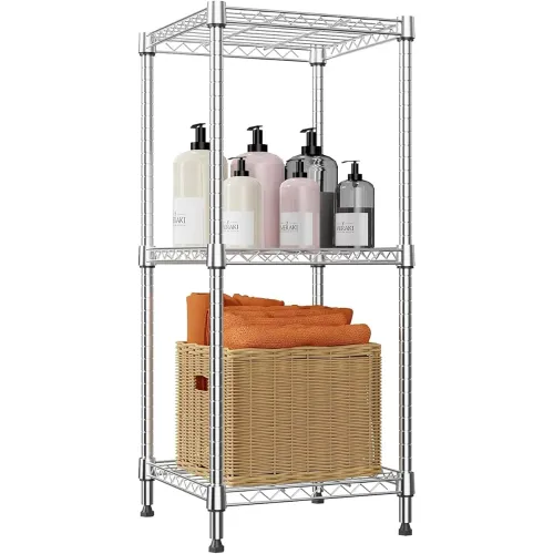 Image of Decorange Commercial Grade Heavy-Duty 3-Tier Rack 30 x 30 x 80 cm