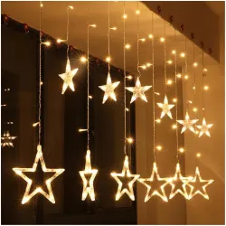 Decorative Star Curtain LED Lights 2.5 mtr