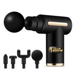 Deep Tissue 6-Speed Mini Massage Gun with 4 Heads