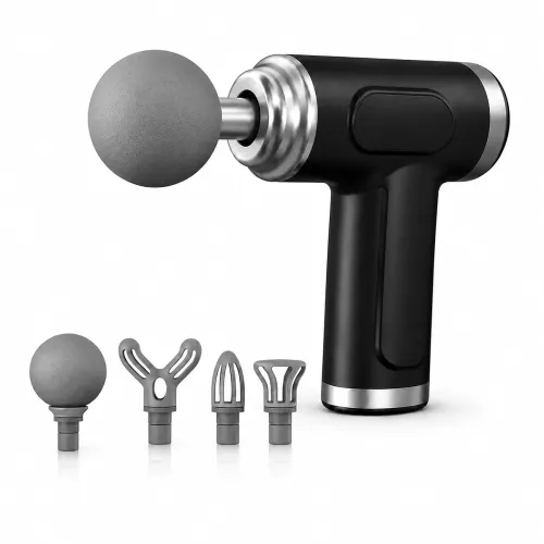 Image of ONESTA Electric Deep Tissue Percussion Massage Gun Handheld Muscle Massager with 8 Heads for Back Neck Shoulder & Leg