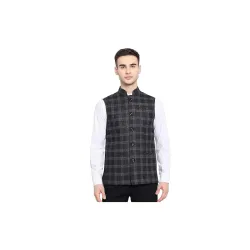 DEIFIC Mens Export-Quality Indian Traditional Nehru Jacket 