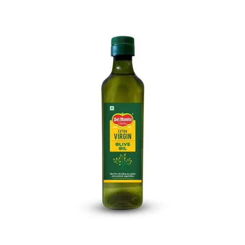 Image of Delmonte Extra Virgin Olive Oil (Imported) 500 Ml Pet Bottle | Cold Extracted from A1 Grade Olives Pure & Unrefined Chol