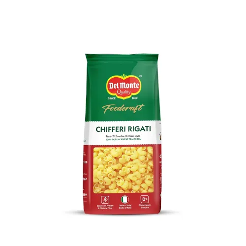 Image of Del Monte Foodcraft Chifferi/Elbow Pasta 1Kg | 100% Durum Wheat /Semolina /Sooji Healthy Pasta | No Maida | Authentic It