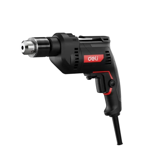 Image of Deli EDE-CZ13-1E 680W Corded Electric Impact Drill with 0-3000RPM No-Load Speed 0-48000/min Impact Rate 220-240v ~50hz/6