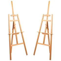 deli Arte Nuevo W73879 Artist Range Tilted Sketching Wooden Easel Stand (Holds Canvases Upto 45\')