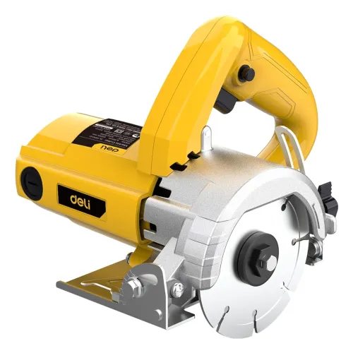 Image of Deli DL-YS110-E1 1250W Electric Marble Cutter 13500RPM High-Speed 0-45° Adjustable Bevel Cutting Angle 33mm Cutting Dept