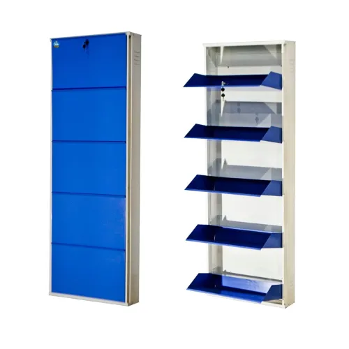 Image of DELITE KOM 24 Inch Wide, 5 Shelf Metal Shoe Rack 