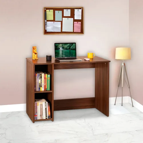 Image of DELITE KOM Berry Engineered Wood Study Table (Free Standing, Finish Color - Acacia Dark