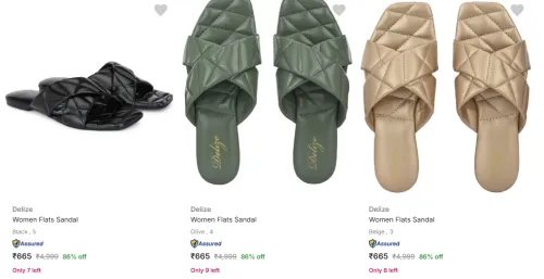 Image of Delize Women's Flats at minimum 76% Discount