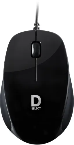 Image of DELL DS112 Wired Ambidextrous Optical Mouse (Type C, Black)