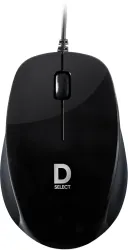 DELL DS112 Wired Ambidextrous Optical Mouse (Type C, Black)