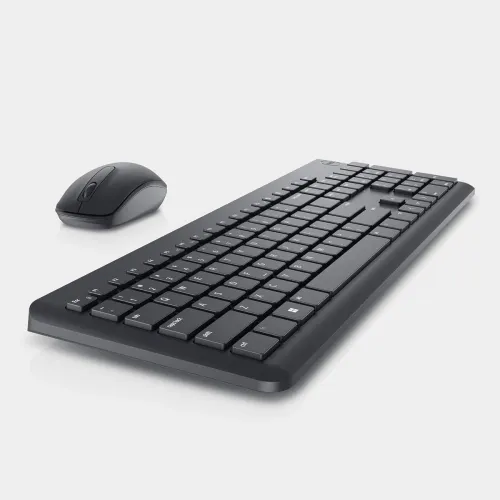 Image of DELL Wireless Keyboard and Mouse KM3322W - Keyboard and mouse set - wireless - 2.4 GH PS2 Standard Desktop Keyboard Comp