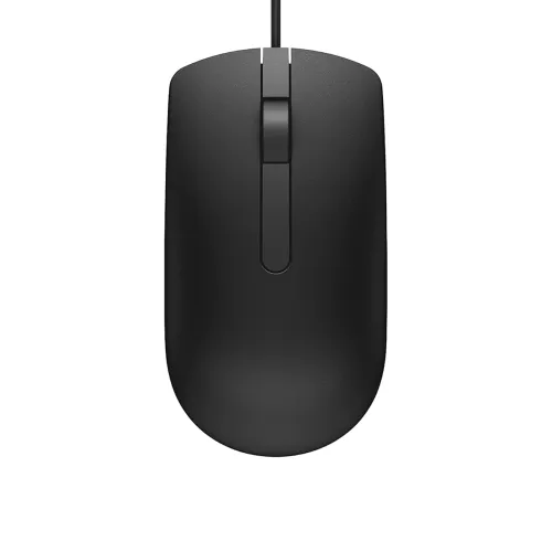Image of Dell MS116 Wired Mouse, 1000 DPI, Scrolling Wheel, 2 Buttons, 1 x USB, Optical LED Tracking, Plug and Play, Scrolling Wh