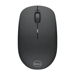 DELL WM126 Ambidextrous Optical Mouse 1000 DPI, Plug and Play (2.4GHz Wireless, Black)
