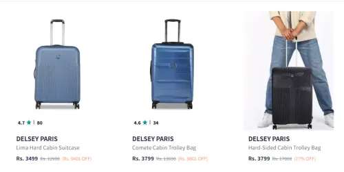 Image of Delsey Paris Lima Small Cabin Trolley Starting At @₹3499