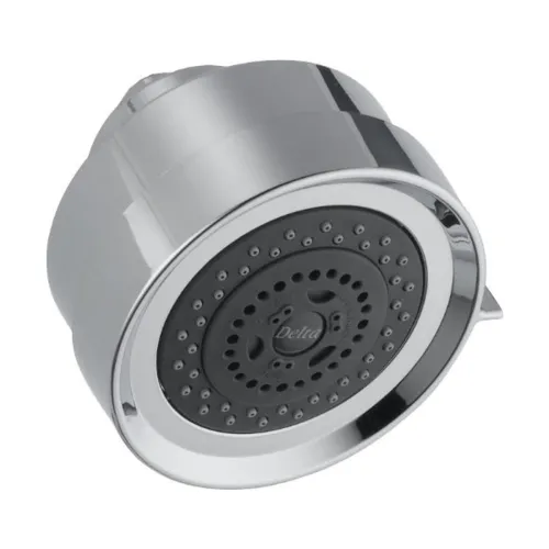 Image of Delta 3-Setting Round Showerhead - Chrome