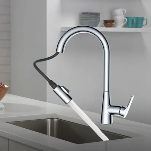 Image of Delta Faucet Pull Down Kitchen Sink 