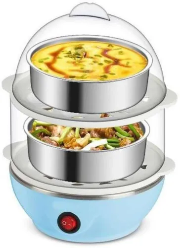 Image of DeltaT Double Layer Egg Boiler Electric Cooker, 14 Eggs