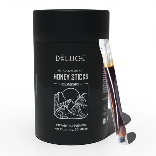 Image of Deluce Shilajit Energy Sips | 600 mg Shilajit Stick- 30 Sachets 